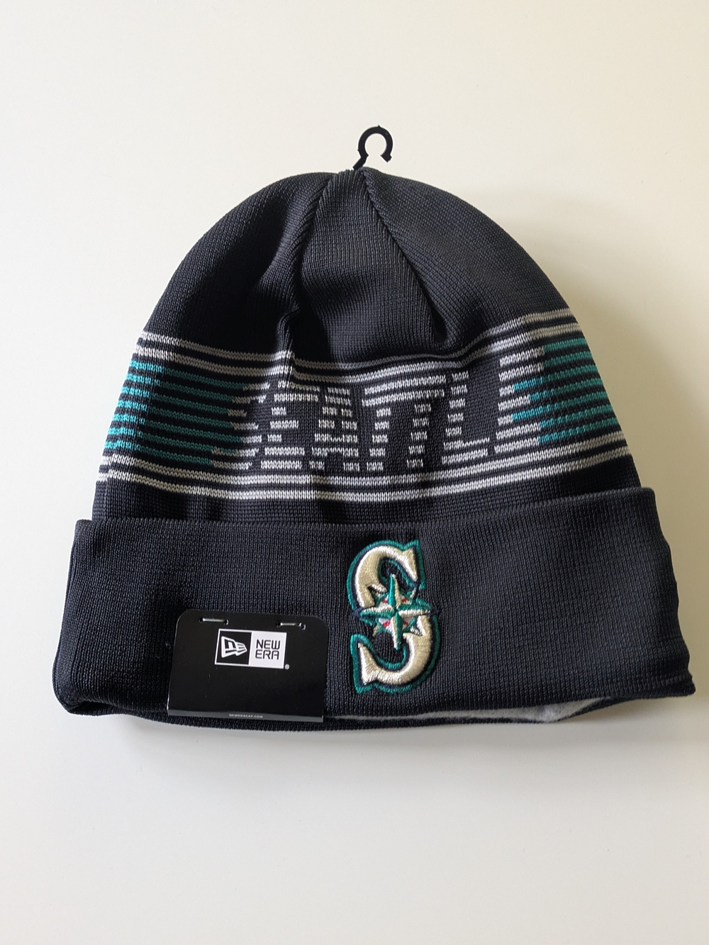 Seattle Mariners New Era Knit Beanie, NWT, On-Field
